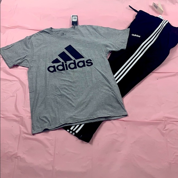 adidas Other - Mens Adidas Trico Zip Track Pants & Logo T-shirt